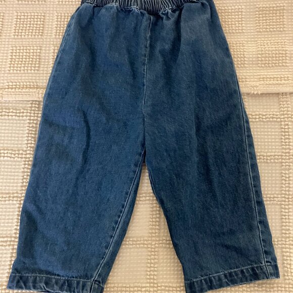 Hanna Andersson Baby Denim Barrel Pants Jeans (Size 2) - Picture 3 of 3